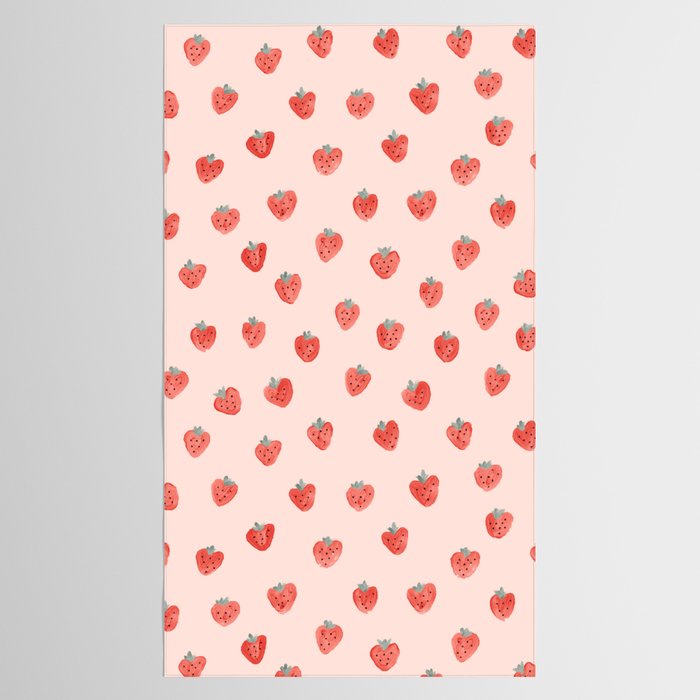 Strawberries on Pink Tablecloth Gallery Image 2