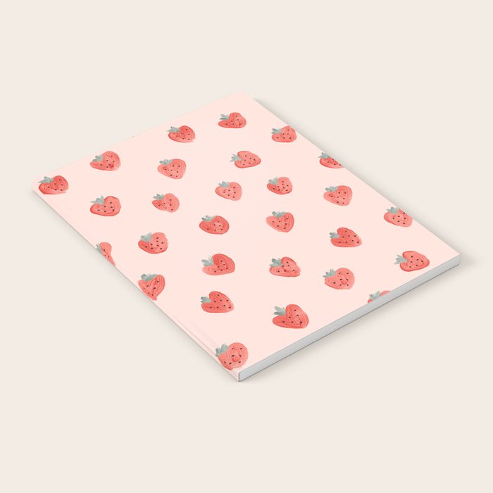 Strawberries on Pink Notebook Gallery Image 1