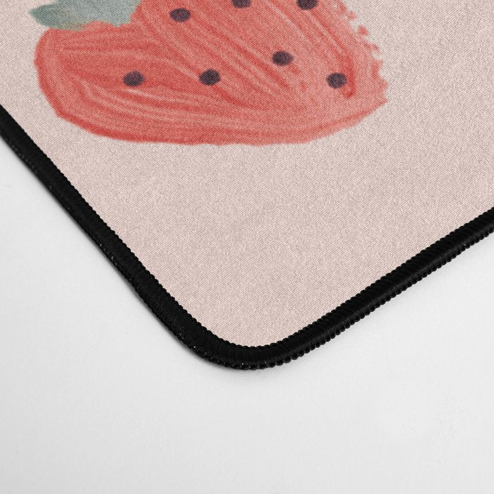 Strawberries on Pink Desk Mat Gallery Image 4