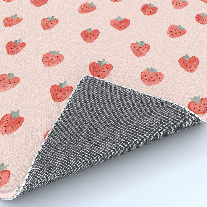 Strawberries on Pink Rug Gallery Image 4