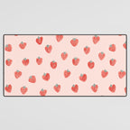 Strawberries on Pink Desk Mat Gallery Image 3