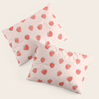 Strawberries on Pink Pillow Sham Gallery Image 3