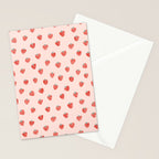 Strawberries on Pink Stationery Card Gallery Image 2
