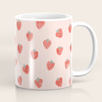 Strawberries on Pink Coffee Mug Gallery Image 1