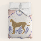 Wild Cheetah and the Moon 2 Duvet Cover Gallery Image 6