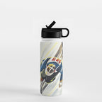 Switzerland Vintage Ski Poster. Water Bottle Gallery Image 1