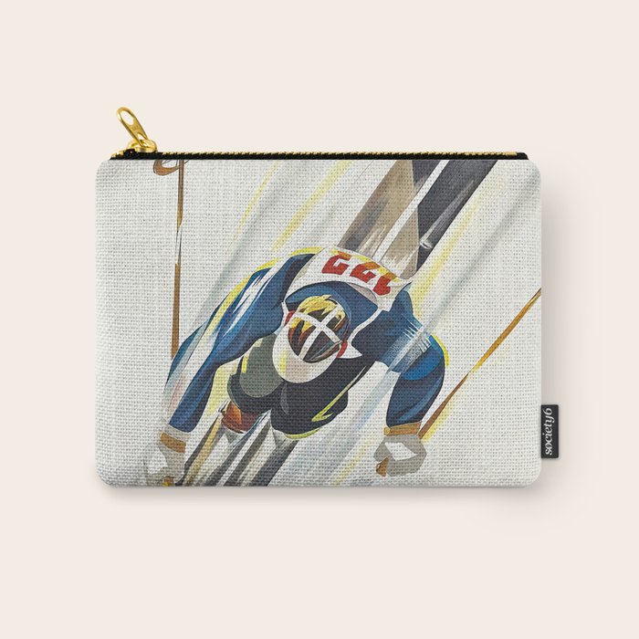 Switzerland Vintage Ski Poster. Carry All Pouch Gallery Image 1