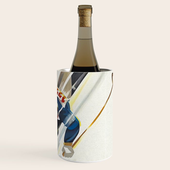 Switzerland Vintage Ski Poster. Wine Chiller Gallery Image 3