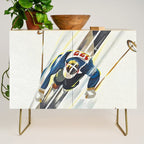 Switzerland Vintage Ski Poster. Credenza Gallery Image 1