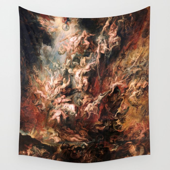 The Fall of the Damned - Peter Paul Rubens 1620 Wall Tapestry Gallery Image 4