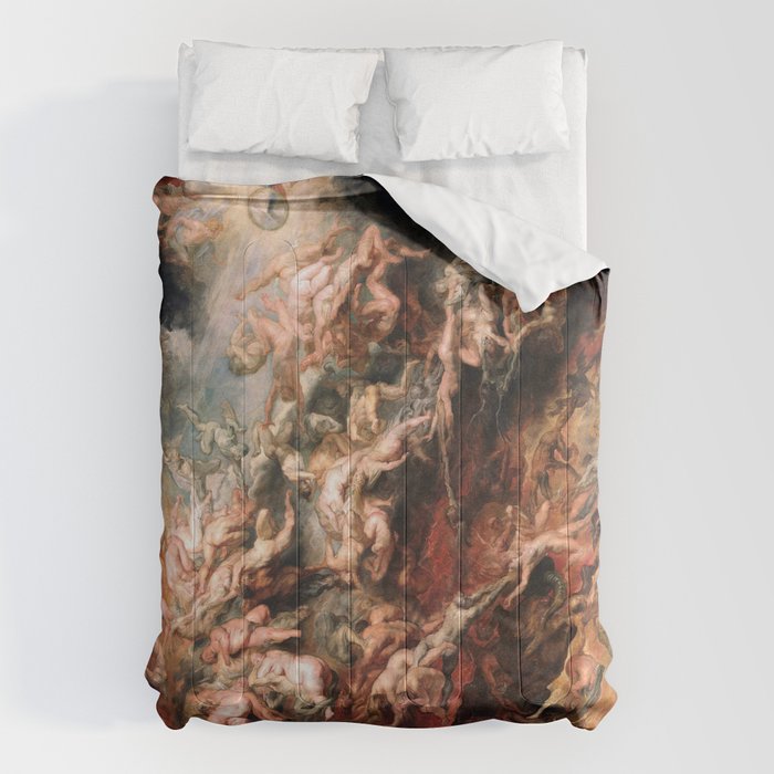 The Fall of the Damned - Peter Paul Rubens 1620 Comforter Gallery Image 6
