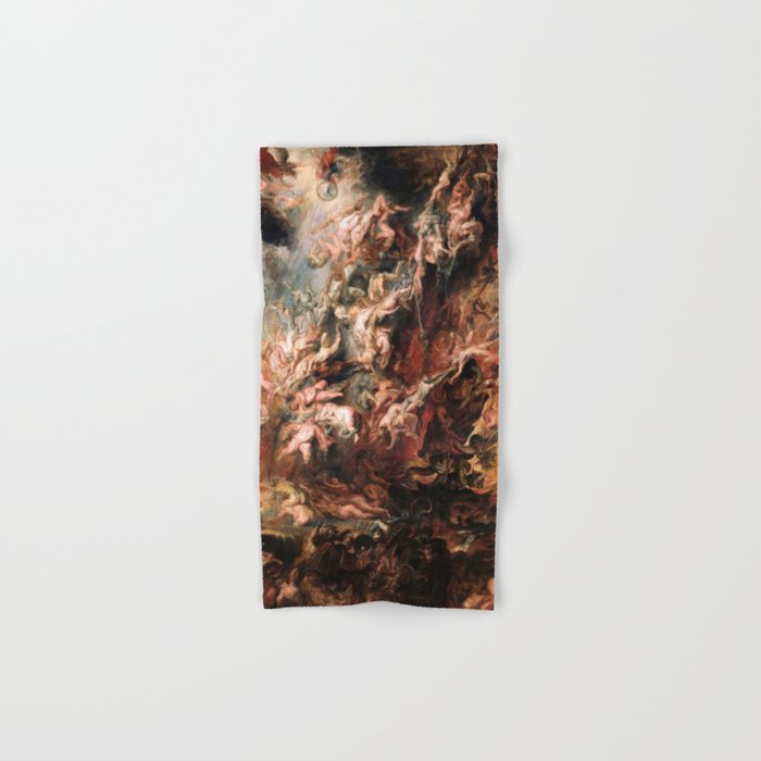 The Fall of the Damned - Peter Paul Rubens 1620 Bath Towel Gallery Image 1