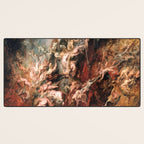 The Fall of the Damned - Peter Paul Rubens 1620 Desk Mat Gallery Image 3