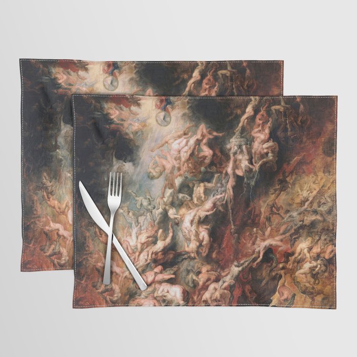 The Fall of the Damned - Peter Paul Rubens 1620 Placemat Gallery Image 1
