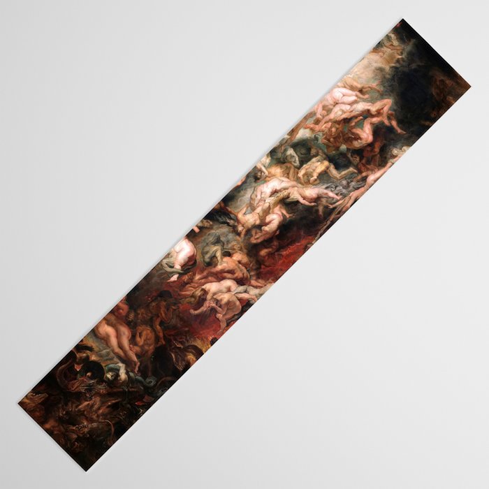 The Fall of the Damned - Peter Paul Rubens 1620 Table Runner Gallery Image 3
