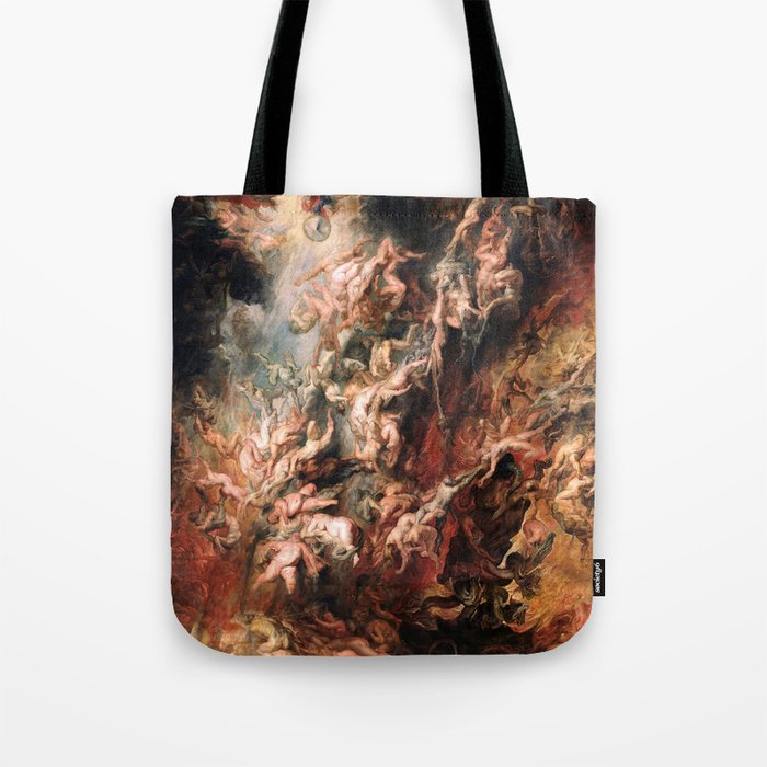 The Fall of the Damned - Peter Paul Rubens 1620 Tote Bag Gallery Image 1