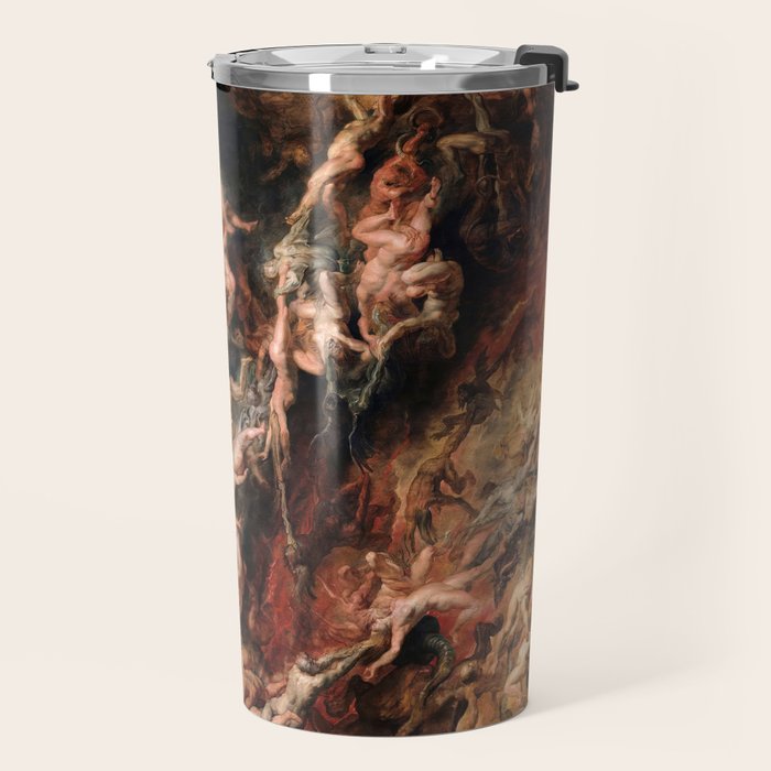 The Fall of the Damned - Peter Paul Rubens 1620 Travel Mug Gallery Image 2