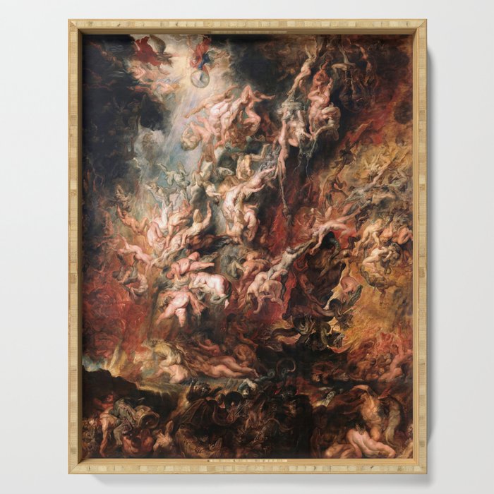 The Fall of the Damned - Peter Paul Rubens 1620 Serving Tray Gallery Image 1