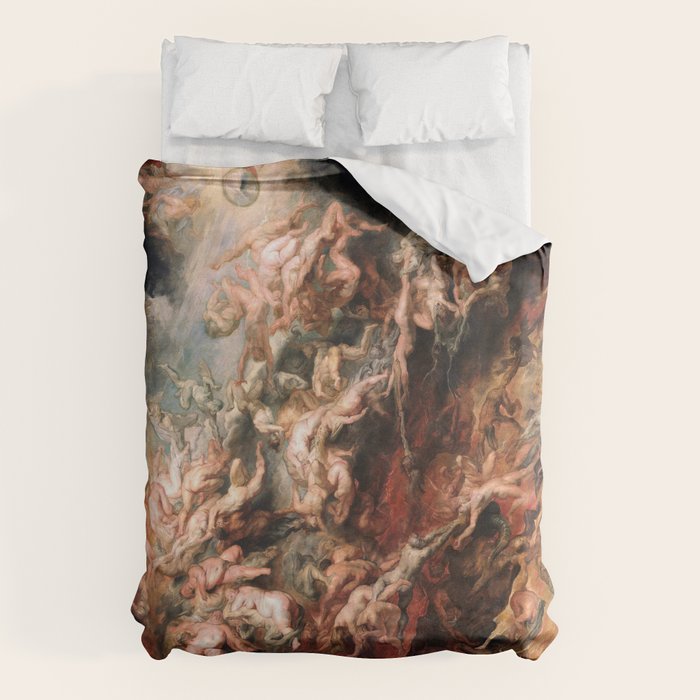 The Fall of the Damned - Peter Paul Rubens 1620 Duvet Cover Gallery Image 1