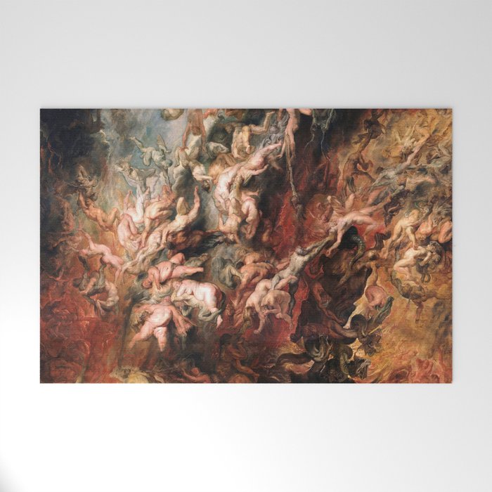 The Fall of the Damned - Peter Paul Rubens 1620 Welcome Mat Gallery Image 1