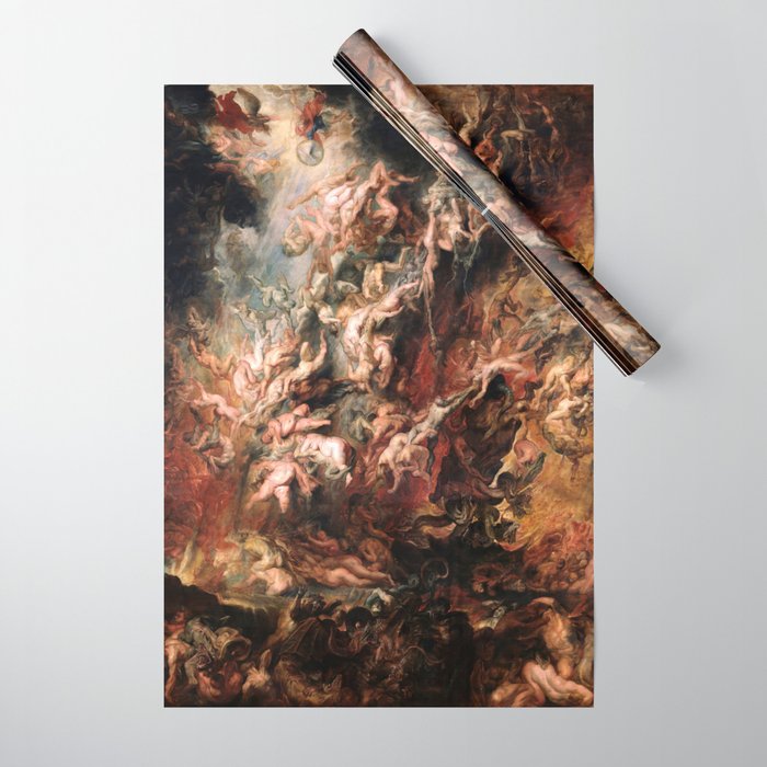 The Fall of the Damned - Peter Paul Rubens 1620 Wrapping Paper Gallery Image 1