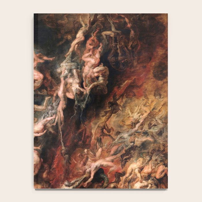 The Fall of the Damned - Peter Paul Rubens 1620 Notebook Gallery Image 4