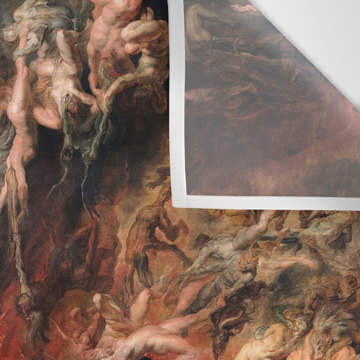 The Fall of the Damned - Peter Paul Rubens 1620 Wall Tapestry Gallery Image 3