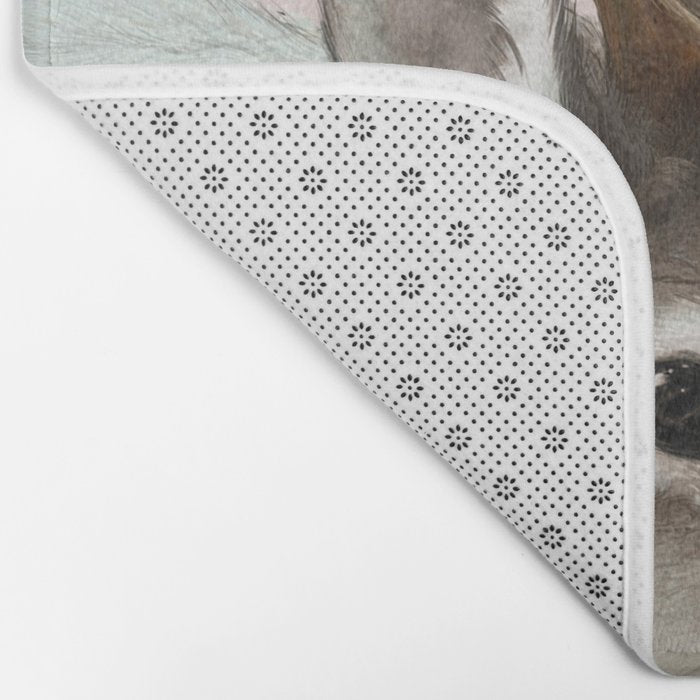 Reindeer and rabbit Bath Mat Gallery Image 2