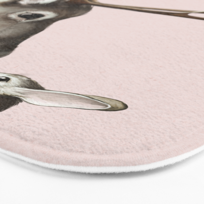 Reindeer and rabbit Bath Mat Gallery Image 3