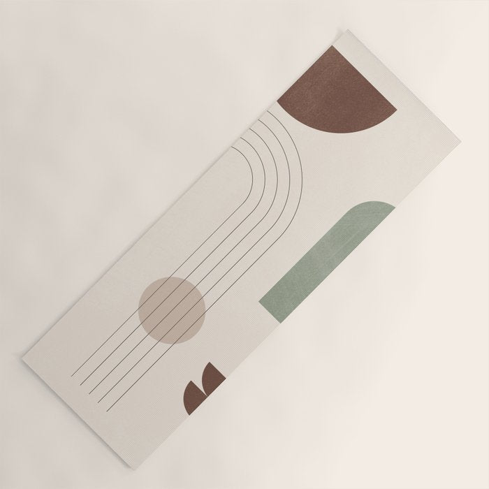 Minimal Geometric Shapes 180 Yoga Mat Gallery Image 1