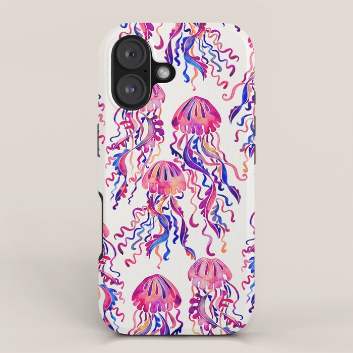 Jellyfish - Magenta Palette iPhone Case Gallery Image 1