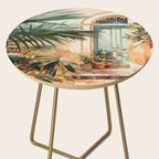 Villa Courtyard Mediterranean Art Side Table Gallery Image 2