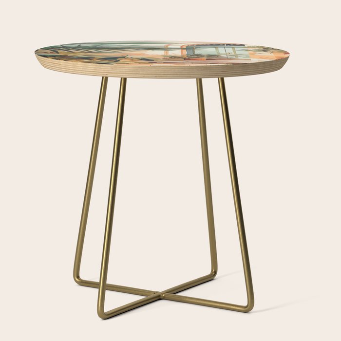 Villa Courtyard Mediterranean Art Side Table Gallery Image 1