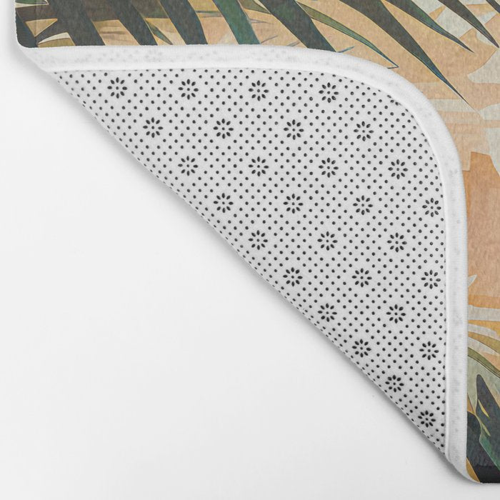 Villa Courtyard Mediterranean Art Bath Mat Gallery Image 2