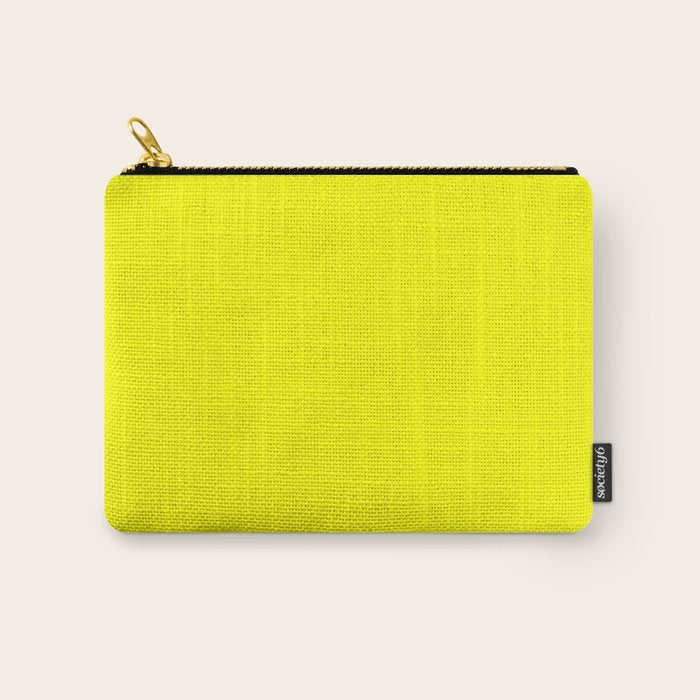 Bright Fluorescent Yellow Neon Carry All Pouch Gallery Image 1