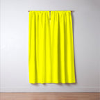 Bright Fluorescent Yellow Neon Window Curtain Gallery Image 3