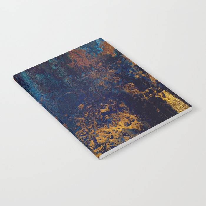 Blue Metallic Abstract Notebook Gallery Image 2