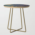Blue Metallic Abstract Side Table Gallery Image 1