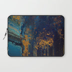 Blue Metallic Abstract Laptop Sleeve Gallery Image 1