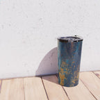 Blue Metallic Abstract Travel Mug Gallery Image 4