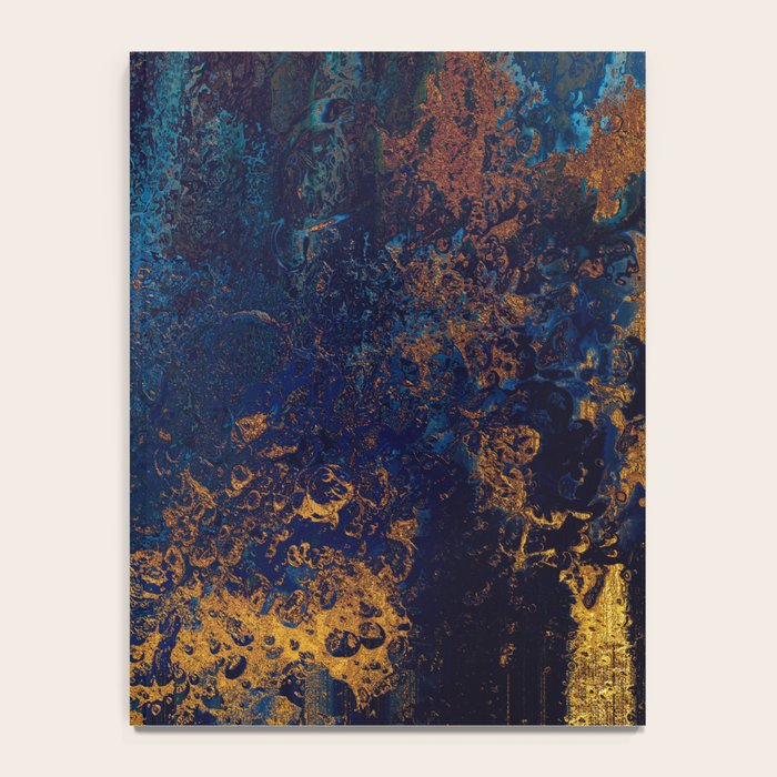 Blue Metallic Abstract Notebook Gallery Image 4