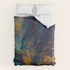 Blue Metallic Abstract Comforter Gallery Image 6