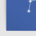 Libra Zodiac Star Constellation Line Art Vibrant Blue Poster Gallery Image 3