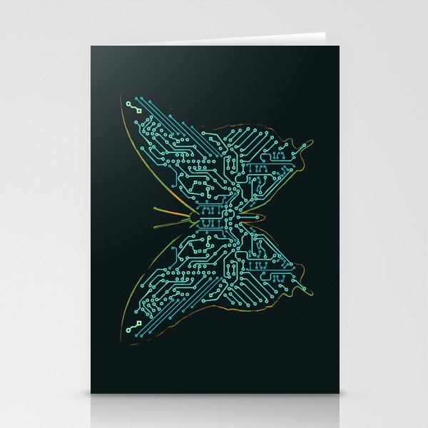 Mechanical Butterfly Stationery Card Gallery Image 2