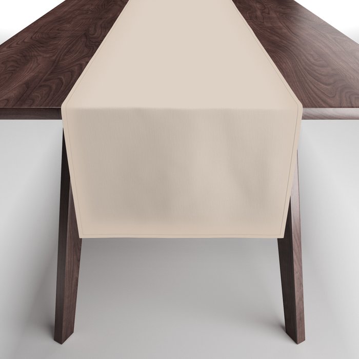 Putty Colour Solid Table Runner Gallery Image 1
