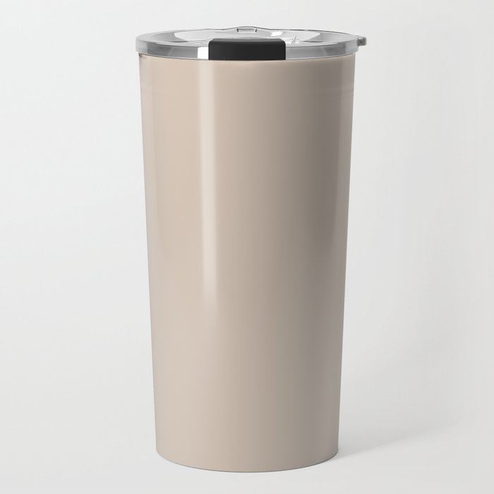 Putty Colour Solid Travel Mug Gallery Image 1