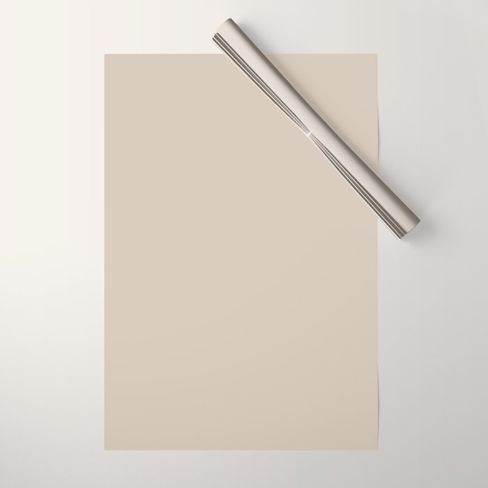 Putty Colour Solid Wrapping Paper Gallery Image 1