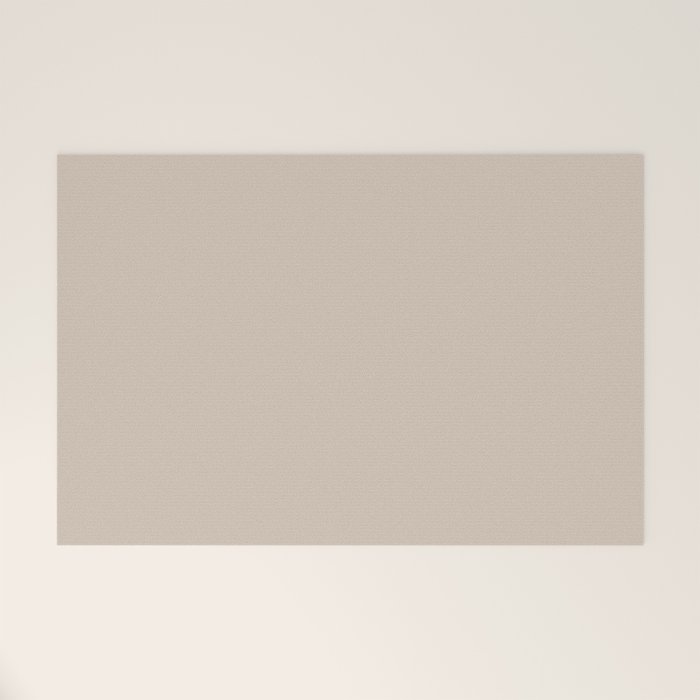 Putty Colour Solid Welcome Mat Gallery Image 1