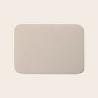 Putty Colour Solid Bath Mat Gallery Image 1