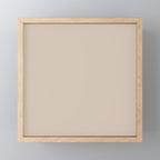 Putty Colour Solid Mini Art Print Gallery Image 1